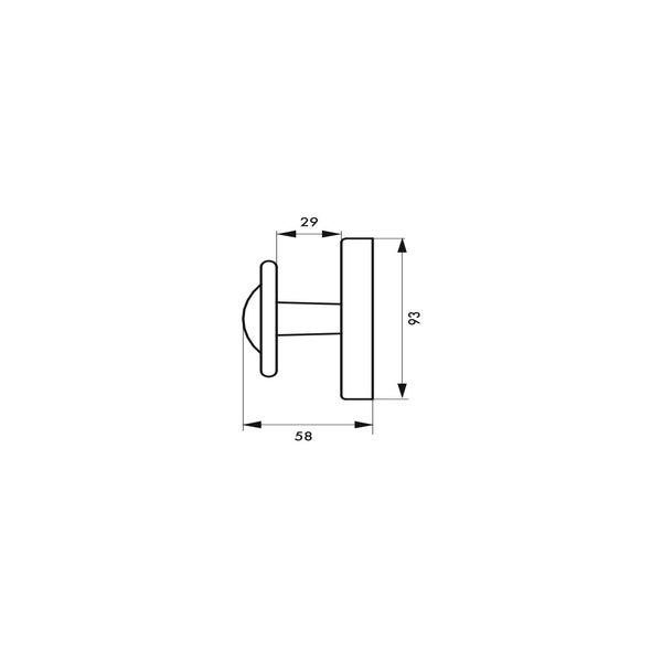 THIRARD - Bouton rustique pour fenêtre, carré 7mm, noir