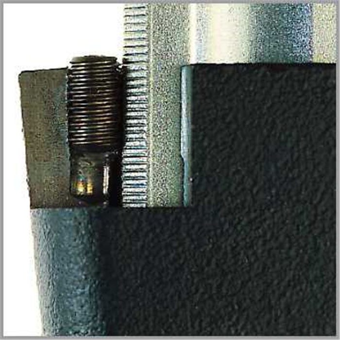 Serre-joint en fonte malléable, Capacité de serrage : 200 mm, Portée 100 mm, Glissière 27 x 7 mm 5