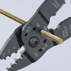 Knipex 97 21 215 - Alicate para entallar terminales 230 mm con mangos bicomponentes 4