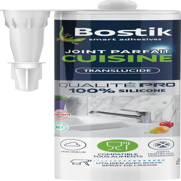 Joint parfait cuisine - 280 ml - Translucide - Bostik 0
