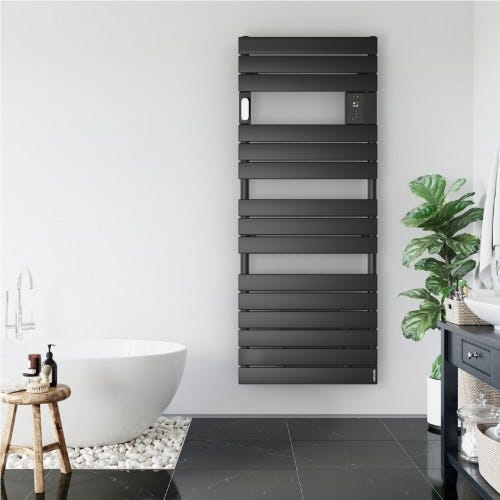 Sèche-serviette étroit ADELIS 1500W - Anthracite Atlantic 861945 2