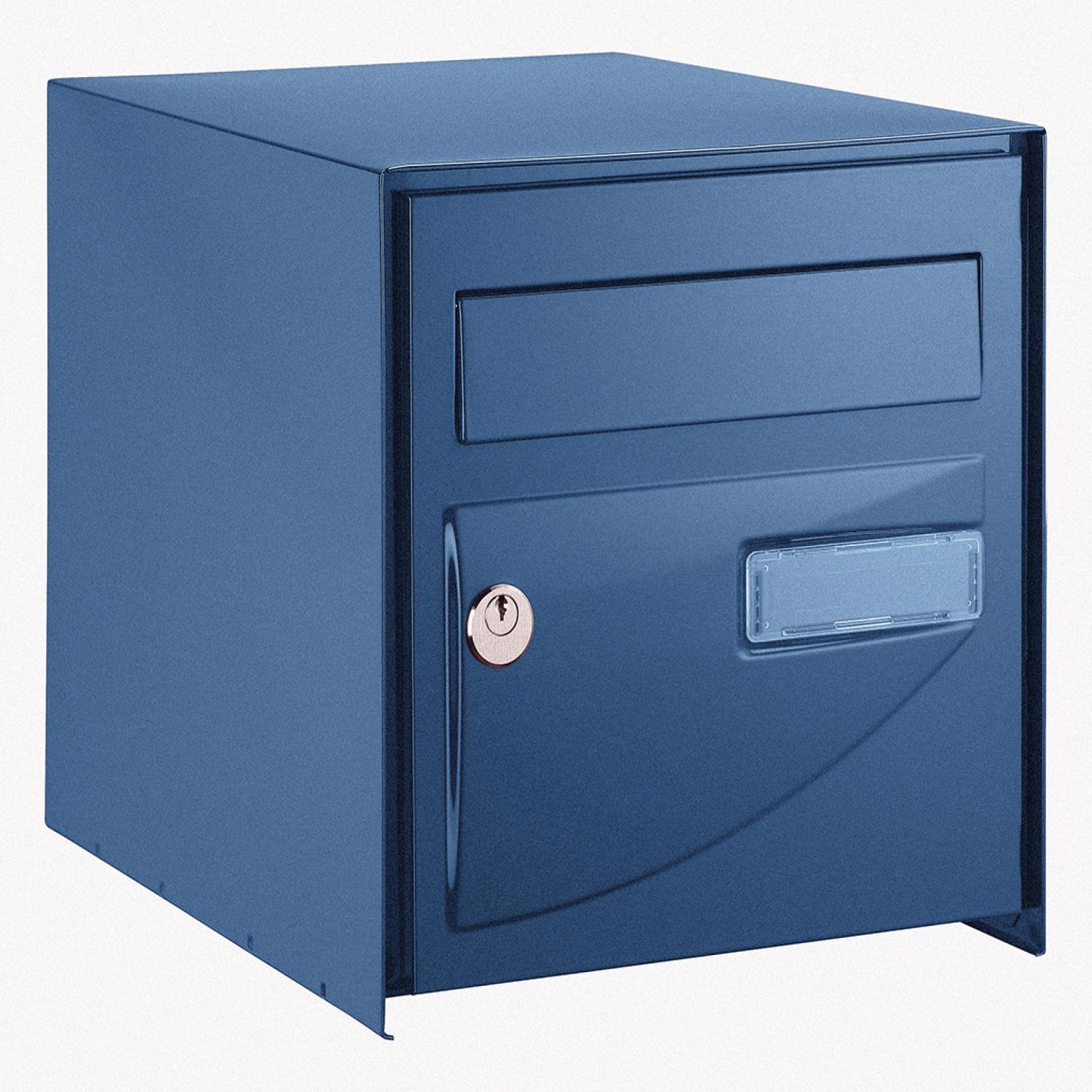Boîte aux lettres PROBAT simple face - Bleu 5003 0