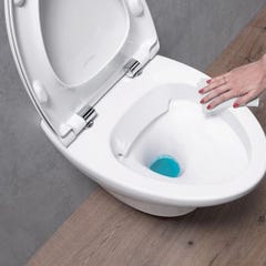 Pack WC suspendu sans bride JACOB DELAFON Nouvelle vague+ bâti-support + plaque Blanc brillant/Blanc mat 1