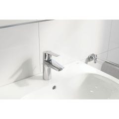 Mitigeur lavabo GROHE Quickfix Start 2021 avec tirette et vidage chromé  taille S + nettoyant GrohClean