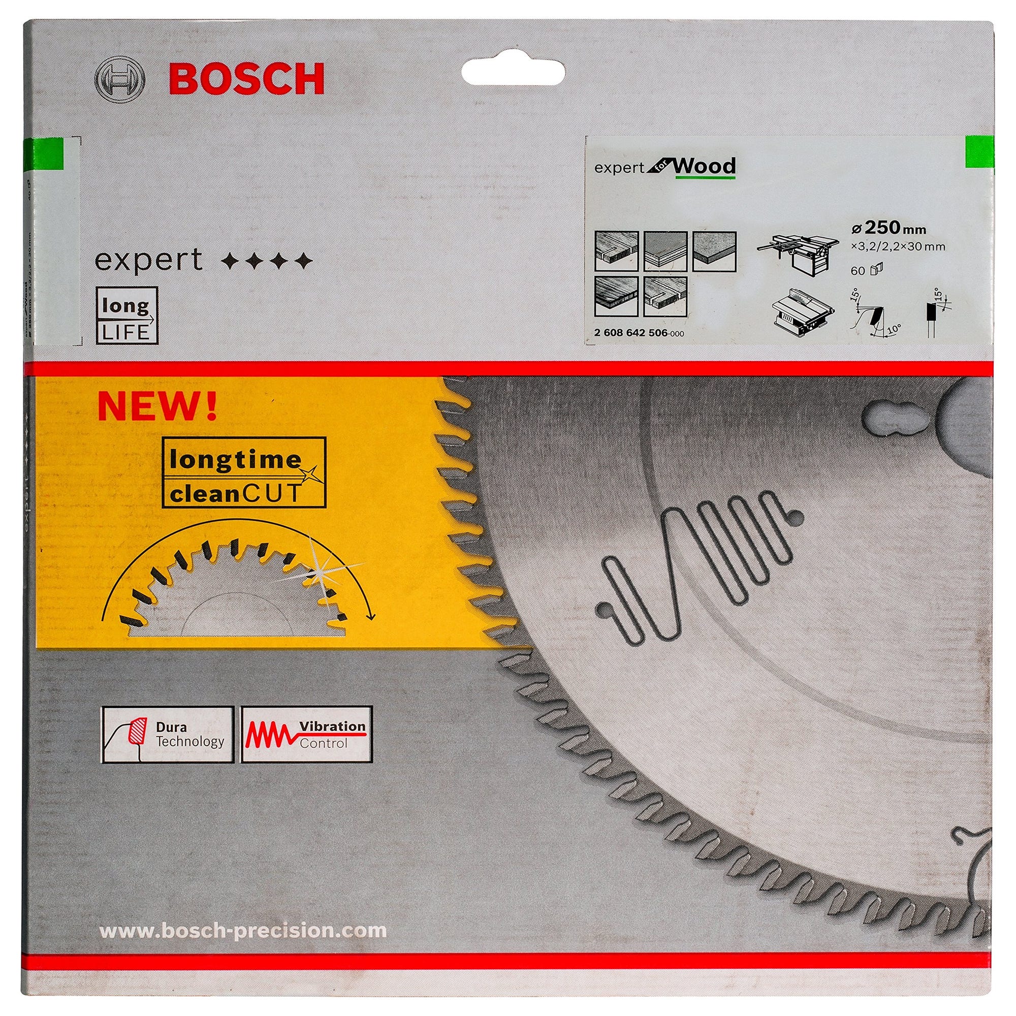 HW Lame scie circulaire Expert 250x30x3.2 60 T WZ Bosch 3