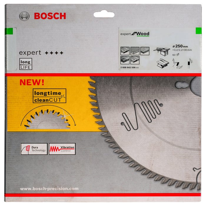 HW Lame scie circulaire Expert 250x30x3.2 60 T WZ Bosch 1