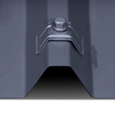 Tôle bac acier 0.50 mm couverture métallique 2100x1000 mm AXEL LIGHT®, Gris Anthracite
