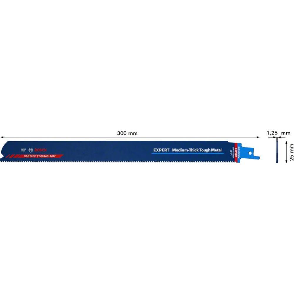 Lame de scie sabre Medium-Thick Tough Metal S 1255 HHM - BOSCH EXPERT - 2608900377 7