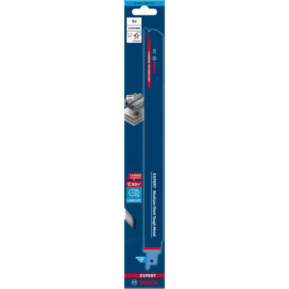 Lame de scie sabre Medium-Thick Tough Metal S 1255 HHM - BOSCH EXPERT - 2608900377 6