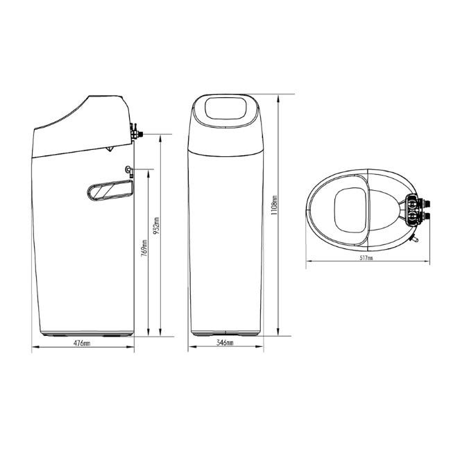 Adoucisseur d'eau 18L Vanne Fleck 5600 SXT 3