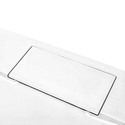 Receveur de douche extra plat 160 x 80 cm effet pierre blanc ONYX EXCLUSIF  - AKW ❘ Bricoman