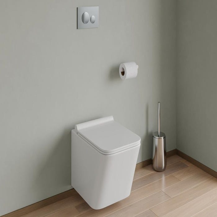 Plaque de déclenchement pour WC avec double touche - Chrome - OPULUS 0