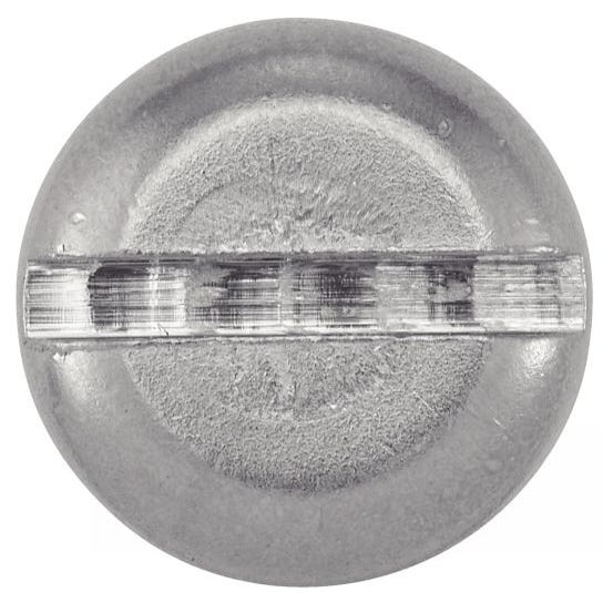 Vis à métaux tête cylindrique large fendue - Inox A4 3x10 mm - Boîte de 200 0