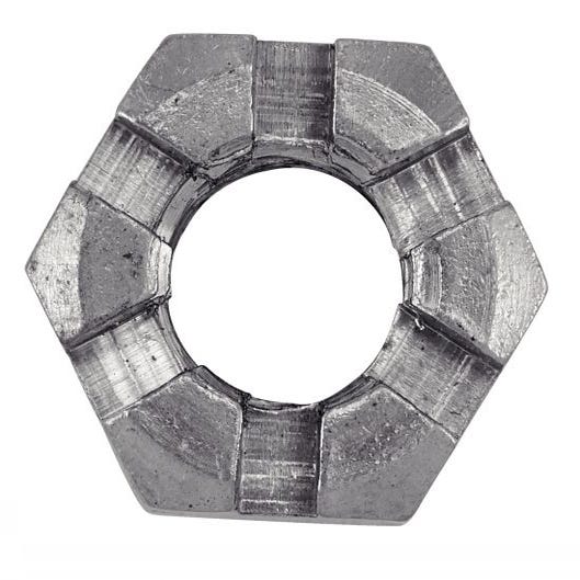 Ecrou hexagonal à crenaux - Inox A4 M14 - Boîte de 50 1