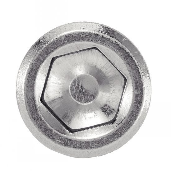 Vis à métaux tête cylindrique six pans creux - Inox A4-80 12x80 mm - Boîte de 50 0
