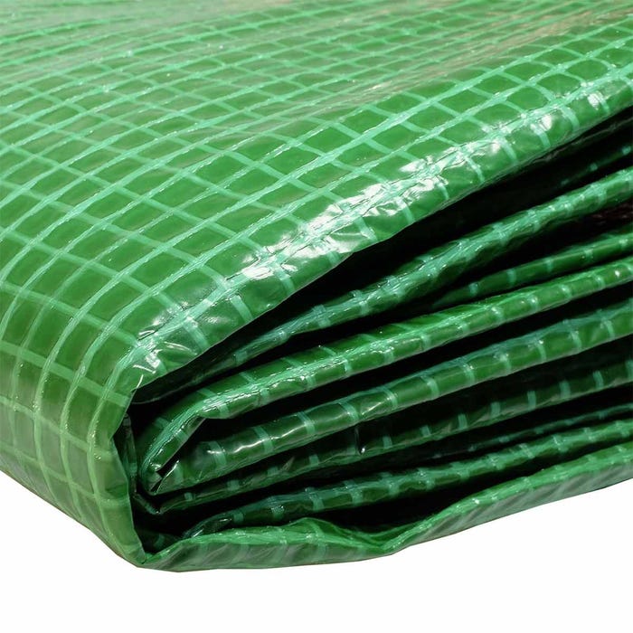 Bâche Jardin 3x4 m - TECPLAST - VR170JD - Bâche Armée Verte - Haute Qualité - Imperméable - Résistance Anti-UV 4