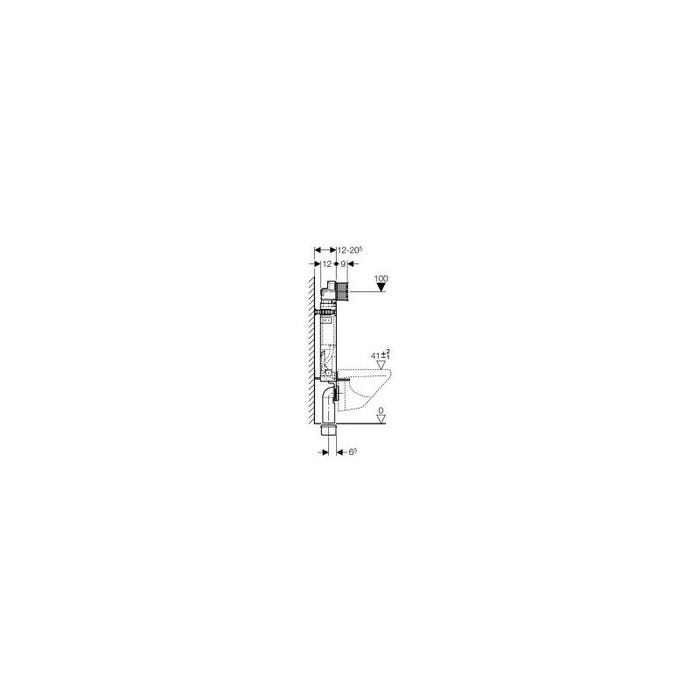 Geberit Combifix réservoir encastrable H108 sigma 12cm 2