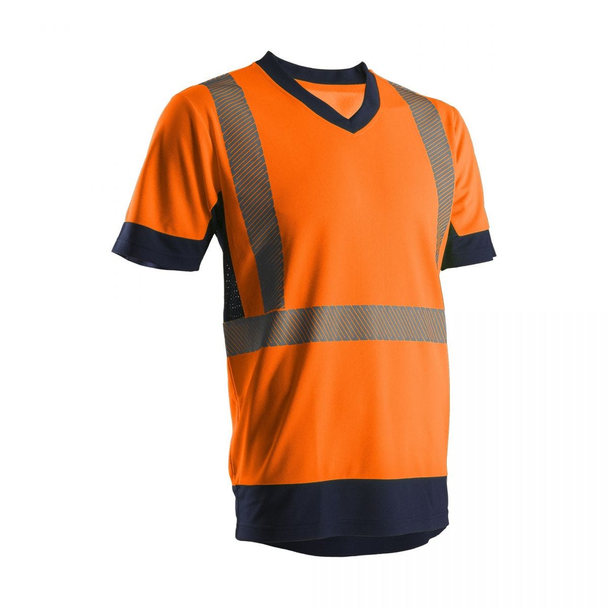 KYRIO T-shirt MC, orange HV/marine, 100% polyester, 140g/m² - COVERGUARD - Taille S 0