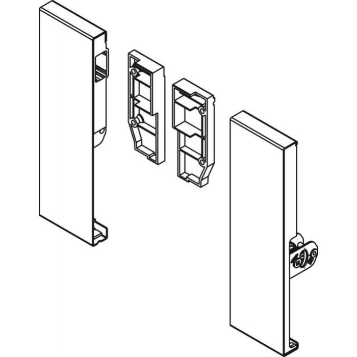 Raccords de façade blanc hauteur 186 mm pour tiroir intérieur ArciTech 0