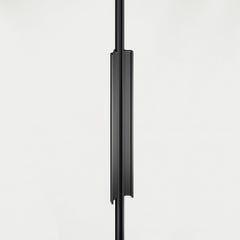 GRAND VERRE Cabine de douche à ouverture intérieure et extérieure 100x100 en verre 6mm transparent profilés en aluminium noir mat 3