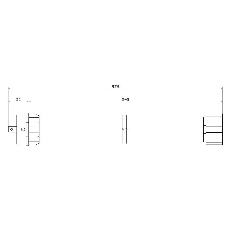 Kit de motorisation radio solaire pour volet roulant 40 kg - 20 Nm 1