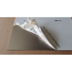   Fond de hotte/Crédence Aluminium Anodisé Brossé H 40 cm x L 110 cm 1