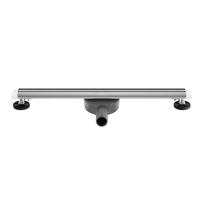 Balneo Caniveau de douche Slim en Acier Inox 80cm, finition chrome, avec Siphon rotatif, Slim&Low ProLine 6