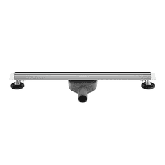 Balneo Caniveau de douche Slim en Acier Inox 70cm, finition chrome, avec Siphon rotatif, Slim&Low ProLine 6