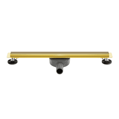 Balneo Caniveau de douche Slim en Acier Inox 70cm, finition gold, avec Siphon rotatif, Slim&Low ProLine 6