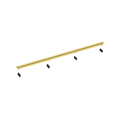 Balneo Caniveau de douche Slim en Acier Inox 60cm, finition gold, avec Siphon rotatif, Slim&Low ProLine 4