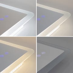 MELLOW Miroir lumineux salle de bain LED 3 couleurs + intensité réglable & fonction anti-buée 80 x 180 cm 7