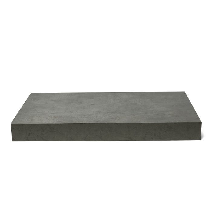 Egger Naturel plan vasque 123,5x8x50 cm, gris foncé mat effet beton (DO12050BCS) 1