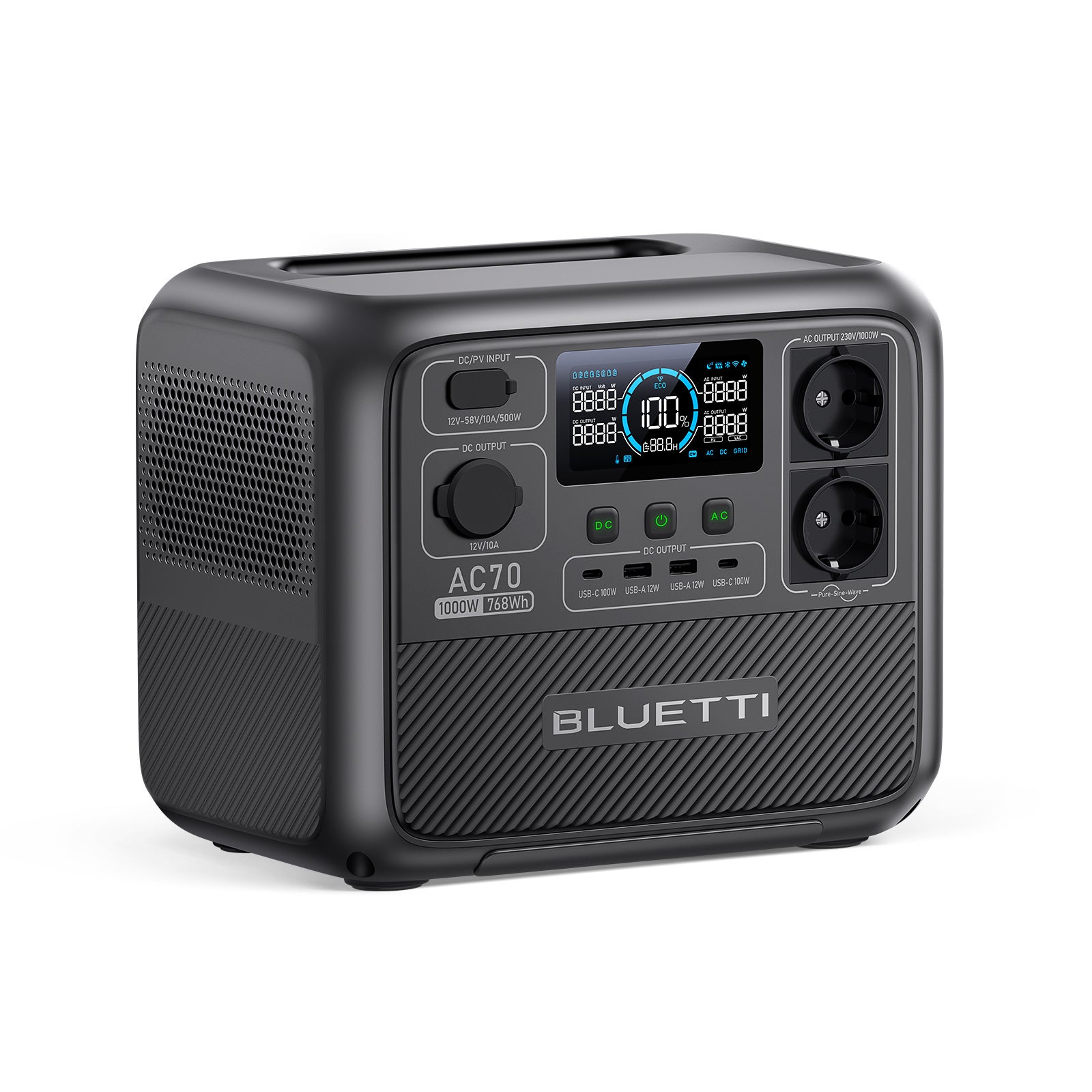 BLUETTI Générateur Électrique Portable AC180 1152Wh Batterie LiFePO4 pour  Voyage
