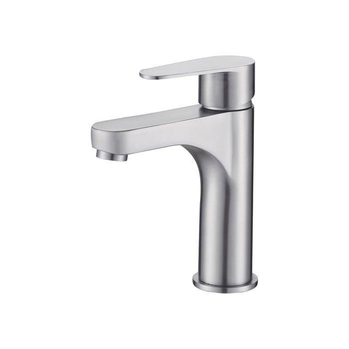 Robinet salle de bain Mitigeur lavabo CANGGU en acier inoxydable avec cartouche céramique ACS 4,5 X 14,8 X 14,5 cm 0