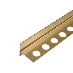 Balneo Profil latéral droite incliné pour douche, au sol 120cm, acier inoxydable, finition gold, Pente de 1,5% 6