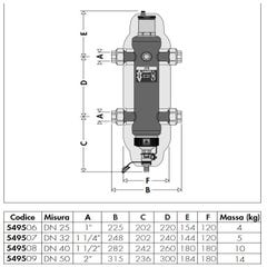 Séparateur hydraulique multifonction 1'' - SEP4026- Thermador 1