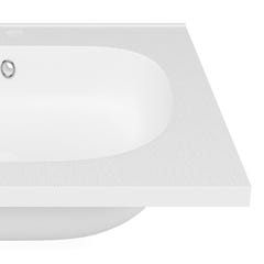 Vasque à encastrer en résine effet pierre - Blanc - L60 x l46 cm - OKIWA 2