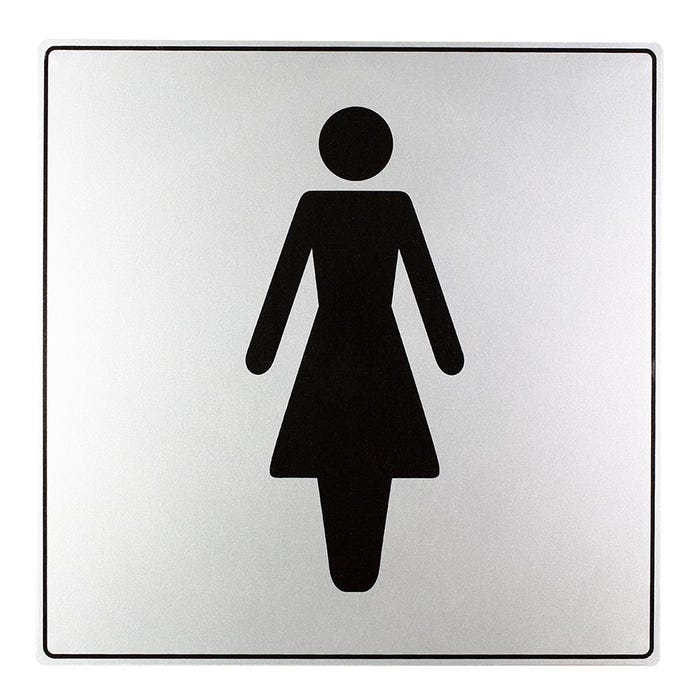 Plaquette Toilettes femmes - Gamme Iso 7001 200x200mm - 4380032 0