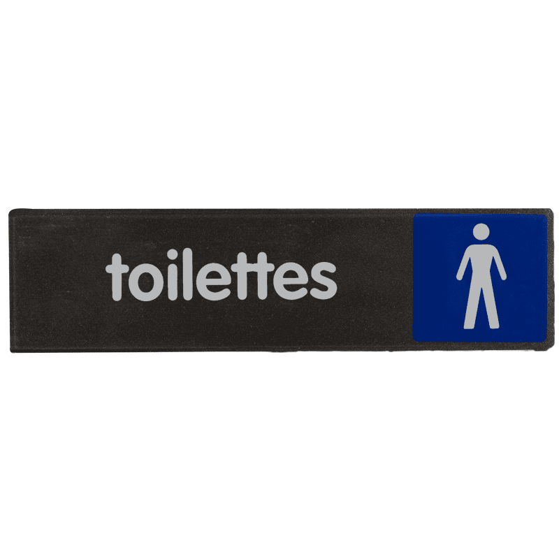 Plaquette de porte Toilettes hommes - Access 170x45mm - 4037578 0
