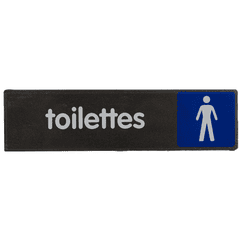 Plaquette de porte Toilettes hommes - Access 170x45mm - 4037578 0