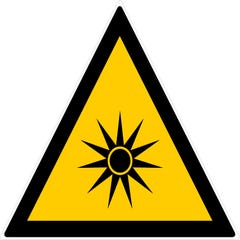 Panneau Danger rayonnement optique - Rigide Triangle 300mm - 4200835 0