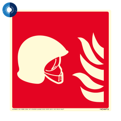 Panneau photoluminescent HD Equipement incendie - rigide 200x200mm - 4055367 0