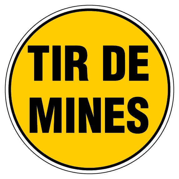Panneau Tir de mines - Rigide Ø450mm - 4081069 0