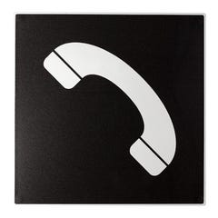 Plaque de porte Téléphone - Europe design 200x200mm - 4280158 0