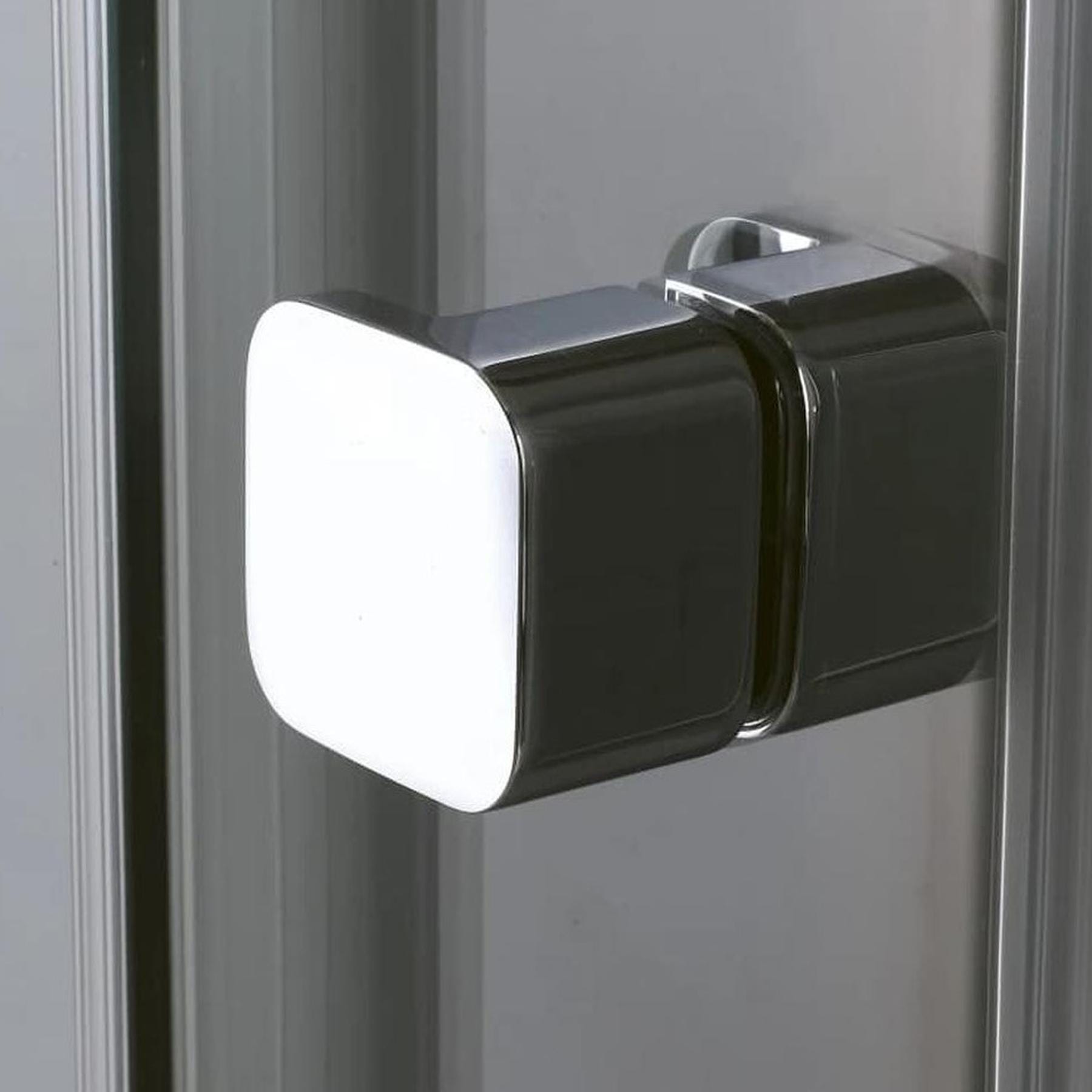 Porte de douche coulissante Kinedo KINESTYLE avec retour d'angle fixe 170x80 3