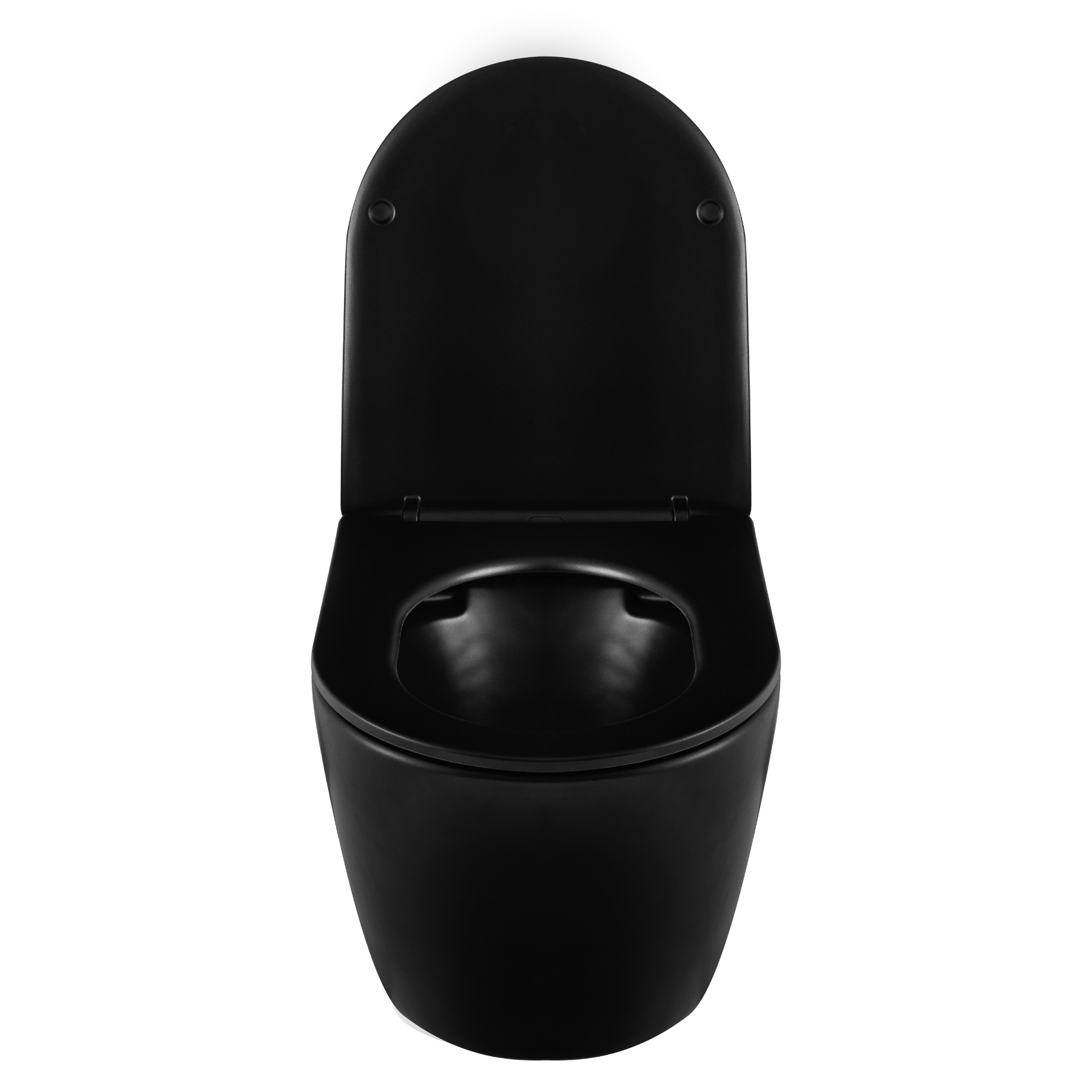Balneo WC suspendu, sans bride bau, abattant softclose, Ceramique, noir, LUXA 4