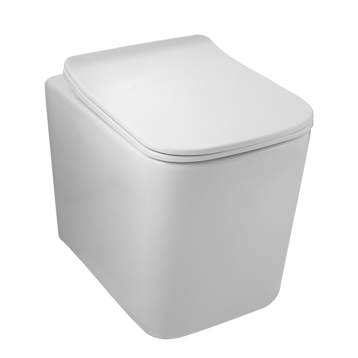 Balneo WC suspendu, sans bride bau, abattant softclose, Ceramique, blanc, LUGA 0