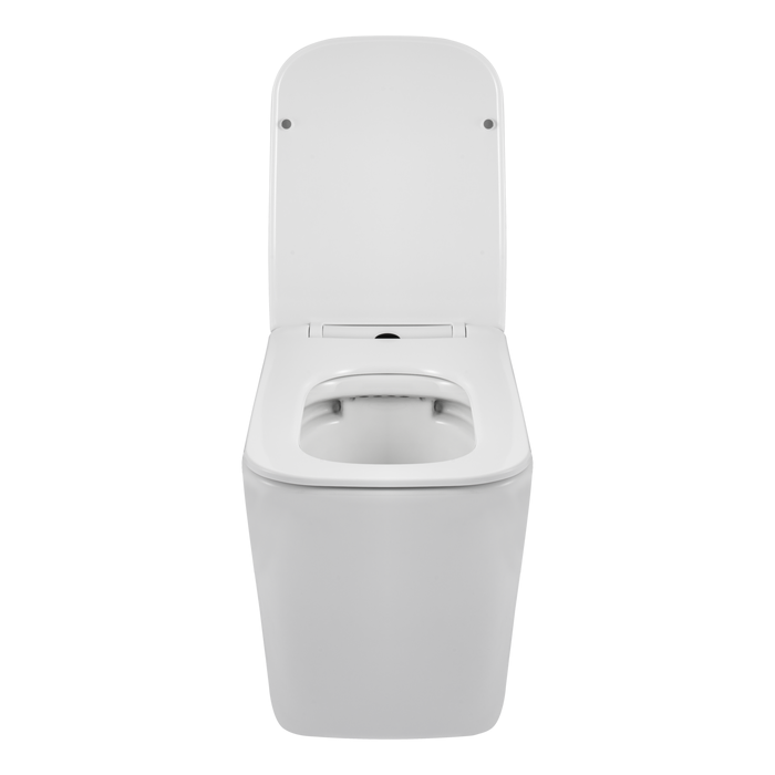 Balneo WC suspendu, sans bride bau, abattant softclose, Ceramique, blanc, LUGA 4