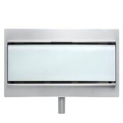 Balneo Caniveau de douche en Acier Inox 100cm, finition en verre clair, avec Siphon, G-Drain Next 3