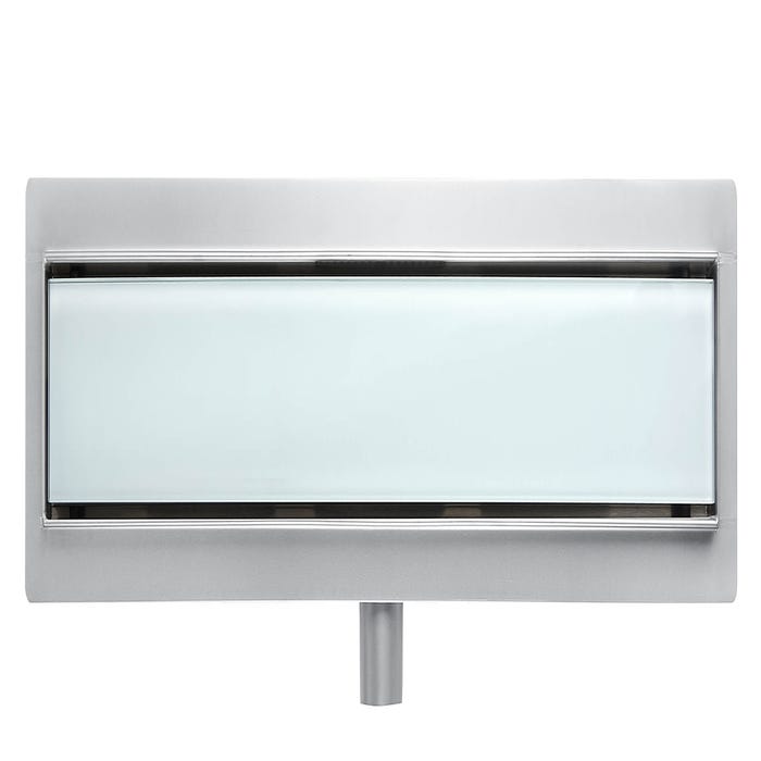 Balneo Caniveau de douche en Acier Inox 90cm, finition en verre clair, avec Siphon, G-Drain Next 3